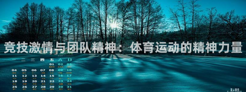 77体育app下载官网：竞技激情与团队精神：体育运动的精神力量